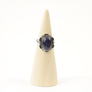 Ring zilver Mt. 7/55 Lapis Lazulli RAJ6