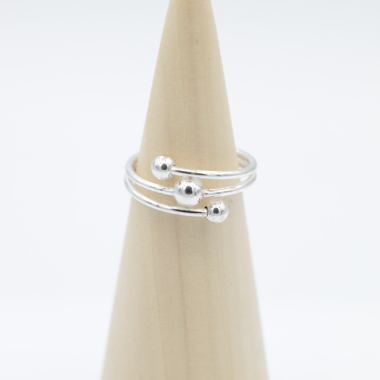 Ring zilver Mt. 6/52 Draad RB017