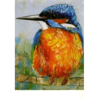 Ansichtkaart IJsvogel (L. Botman)