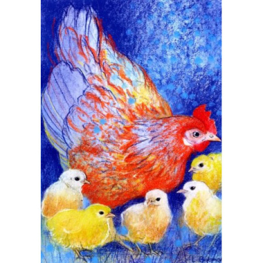 Ansichtkaart Voorjaar (L. Botman)