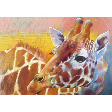 Ansichtkaart Giraf (L. Botman)