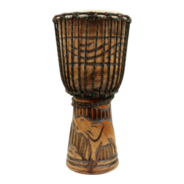 Djembe hout gesneden olifant XL