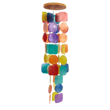 Mobiel capiz vormen meerkleurig