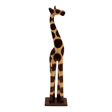 Statue wood giraffe S