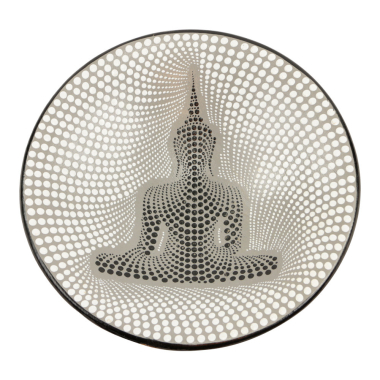 Bowl terracotta dots buddha L