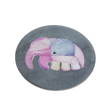 Wierookhouder palewa/parelmoer olifant