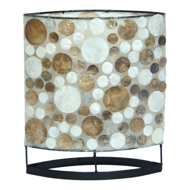 Lamp schelp munt koper incl. fitting