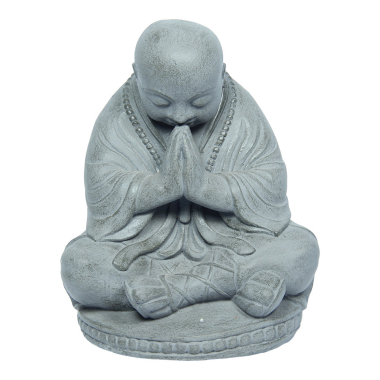 Statue stone monk grey