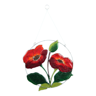 Ornament resin hibiscus cirkel