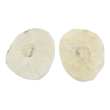 Waxinelichthouder agaat steen wit