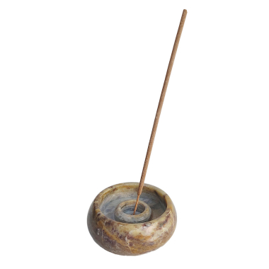 Wierookhouder palewa rond rand bruin