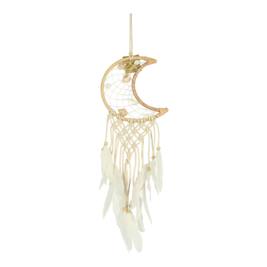 Dromenvanger schelp/macrame maan