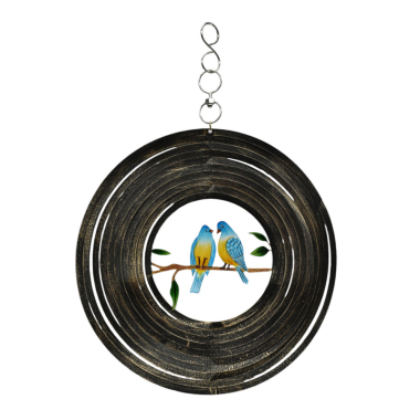 Ornament metal rings birds