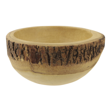 Bowl wood bark around XL