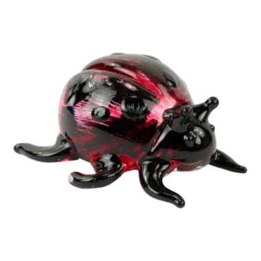 Beeld glas lieveheersbeestje