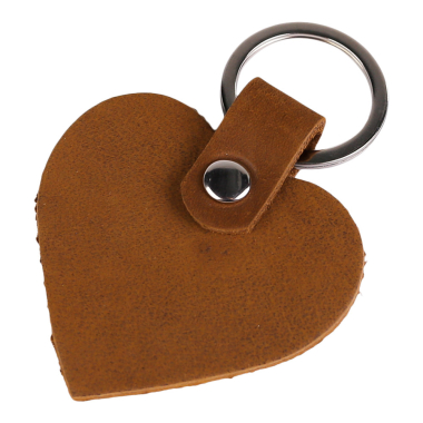 Sleutelhanger leer hart