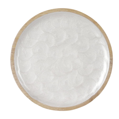 Assiette en manguier Megan S