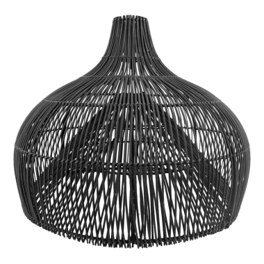 Lampe rotin noir S Maggie
