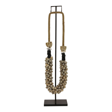Schelpenketting grijs Dawn
