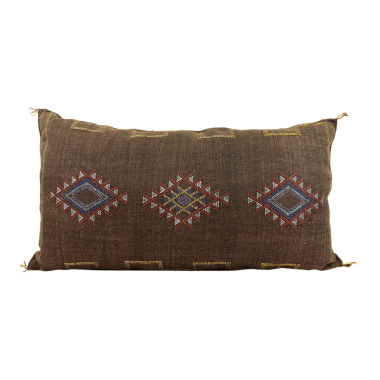 Coussin Sabra marron L