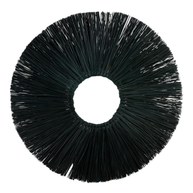 Support mural jonc de mer Dante noir L