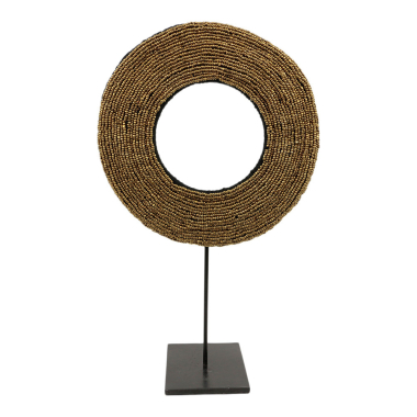 Decor circle beads Togo gold M