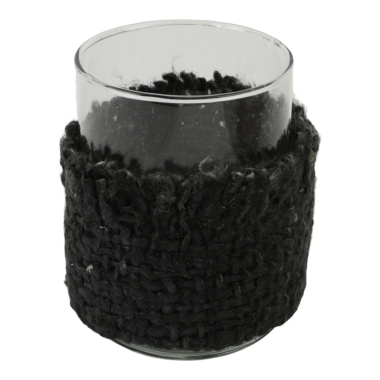 Waxinelichthouder Daya zwart