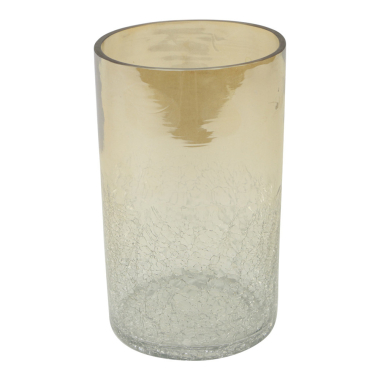 Waxinelichthouder amber cilinder M