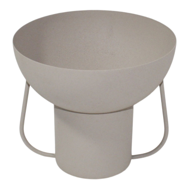 Schaal op voet wit M