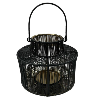Windlicht zwart Ophelia S