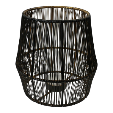 Waxinelichthouder zwart Roche M