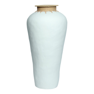 Vaas terracotta Longa rotan L