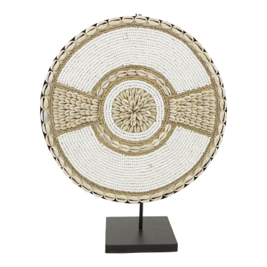 Schelpen decor Lulu wit M