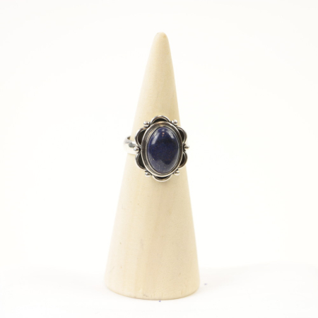 Ring zilver Mt. 7/55 Lapis Lazulli RAJ6