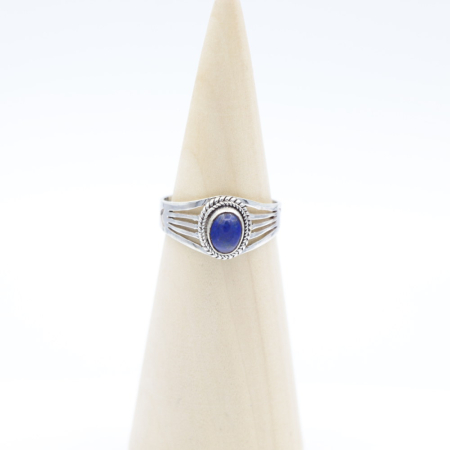 Ring zilver Mt. 8/57 Lapis Lazulli M0666
