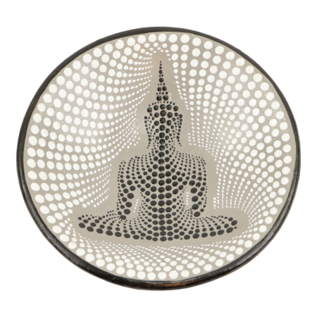 Schaal terracotta stippen boeddha S