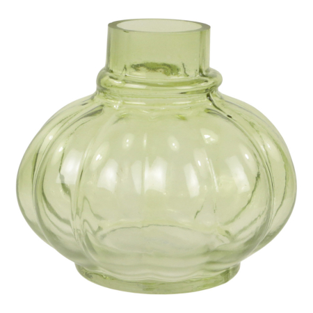 Vaas glas retro rond groen