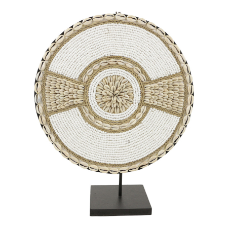 Schelpen decor Lulu wit M