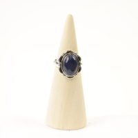 Ring zilver Mt. 9/60 Lapis Lazulli RAJ6