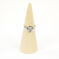 Ring zilver Mt. 8/57 Maansteen HR22