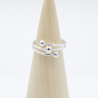 Ring zilver Mt. 8/57 Draad RB017