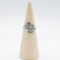 Ring zilver Mt. 9/60 Jugendstill SP2100