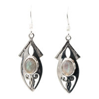 Oorhanger, zilver, Labradoriet, HAS71