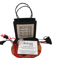 Draaiende (spinning) Mantra ring Om Mani Padme Hum zilver Mt.10/