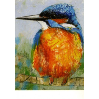 Ansichtkaart IJsvogel (L. Botman)