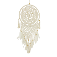 Dromenvanger macrame/veren/kwastjes L