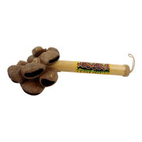 Rammelaar bamboe kokosnoot stippen