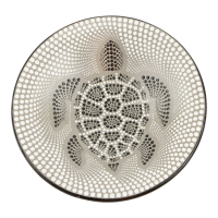 Schaal terracotta stippen schildpad L