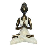 Beeld resin yoga lotus