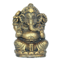 Beeld steen ganesha goud